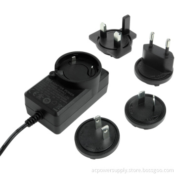5V-3A Mobile Power Bank Interchangable Plug-in AC/DC Power Adapter